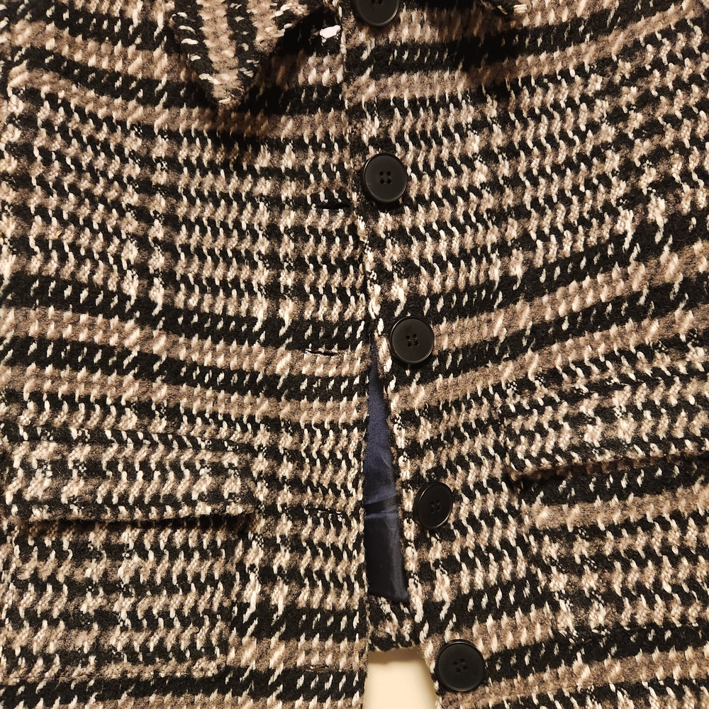 NWT Stylish Black, Tan & White Kids Jacket Girls Size M(10) - Picture 2 of 11